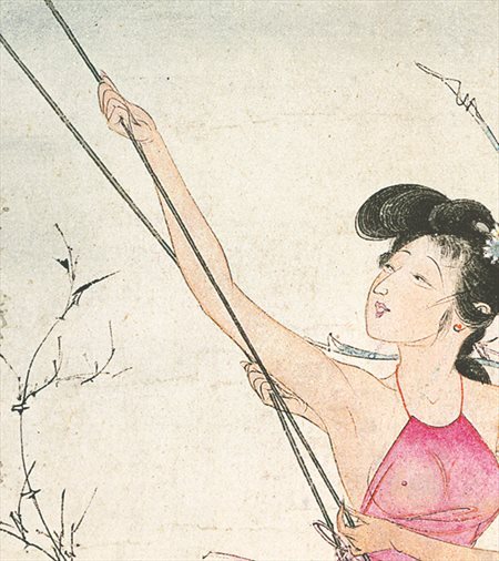 江北区-胡也佛的仕女画和最知名的金瓶梅秘戏图